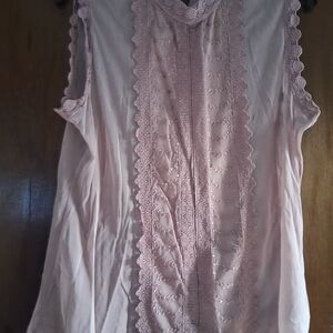Apt. 9 Soft Pink Lace Women's Blouse
